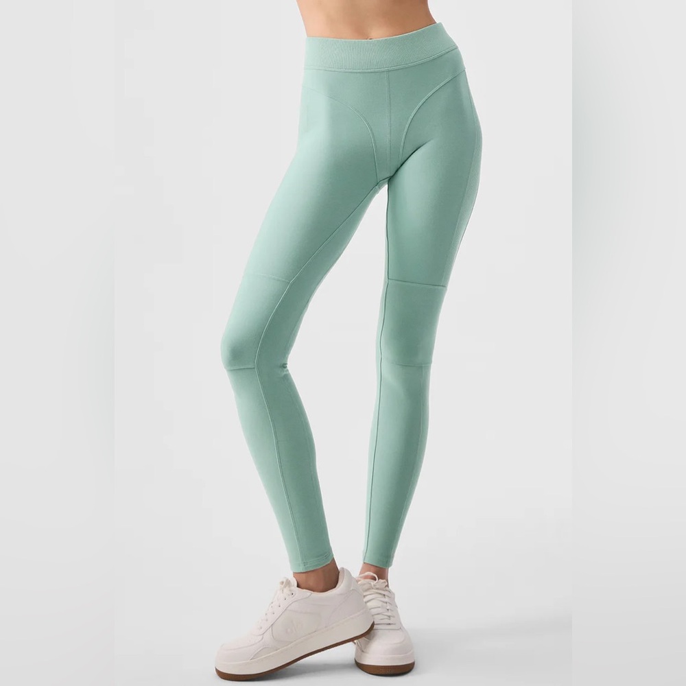 ALO Yoga alosoft Botanical Green Leggings S New